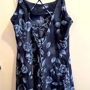 Blue floral Lisa Jo mini dress